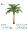 GloboStar® Artificial Garden COCONUT PALM TREE 20169 Τεχνητό Διακοσμητικό Φυτό Φοινικόδεντρο Κοκοφοίνικας Εξωτερικού Χώρου IP68 UV Certified Protection Υ400cm